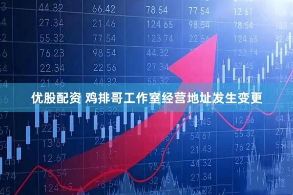 优股配资 鸡排哥工作室经营地址发生变更