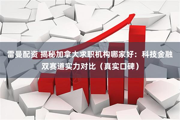 雷曼配资 揭秘加拿大求职机构哪家好：科技金融双赛道实力对比（真实口碑）